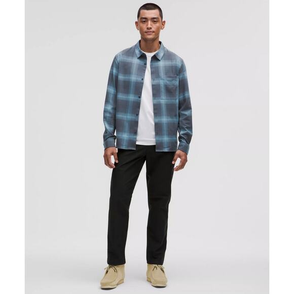 Lululemon Men's Brushed Woven Overshirt XXL Fall Flannel Preppy - Picture 2 of 7